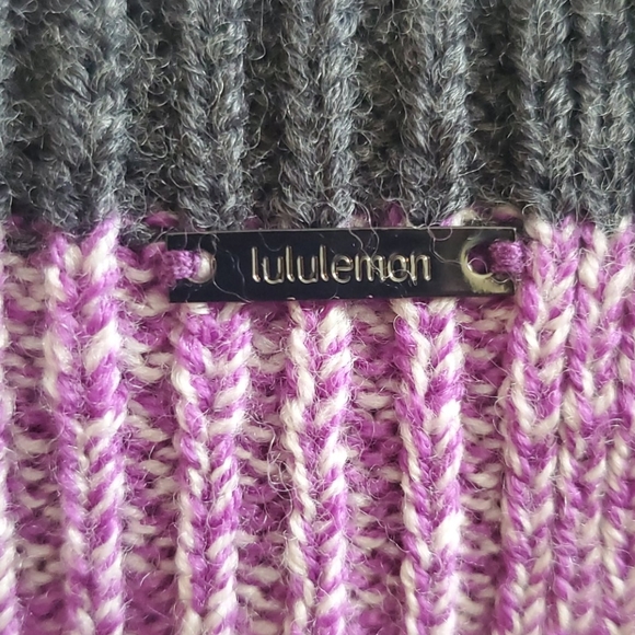 Lululemon Athletica Purple Wool Scarf - Picture 8 of 8